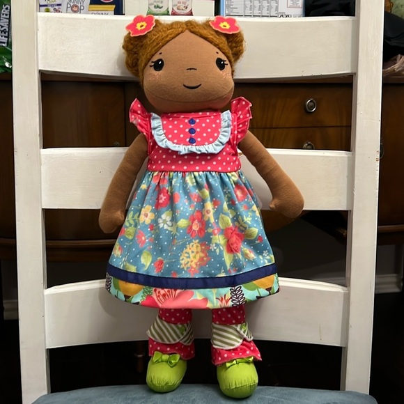 Matilda Jane Other - Matilda Jane stuffed Olivia Doll in green garden dress and leggings